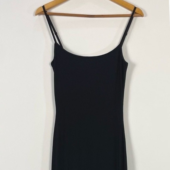 Skims Soft Lounge Long Slip Maxi Dress Black Size L in Onix NEW - Picture 2 of 7